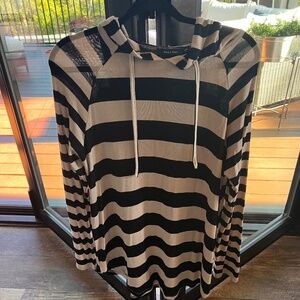 Woman’s Hooded Striped Tunic